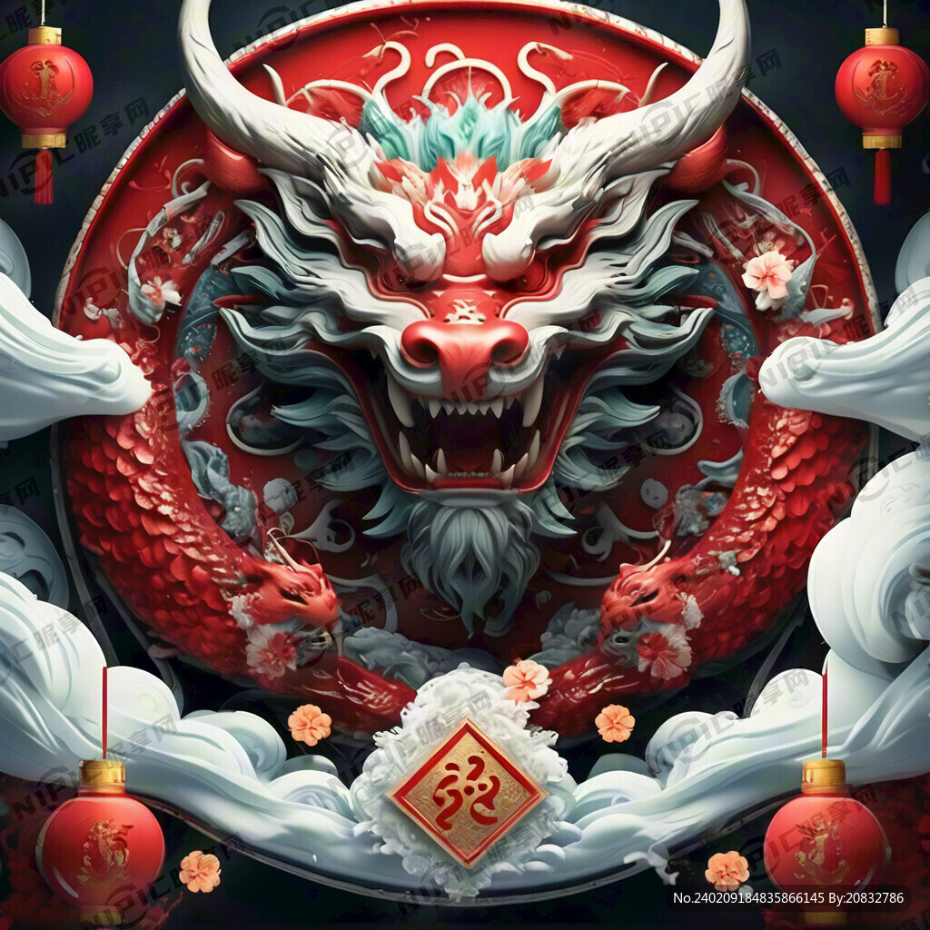 2024年龙年新春拜年图