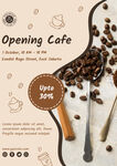 咖啡店开业宣传海报设计