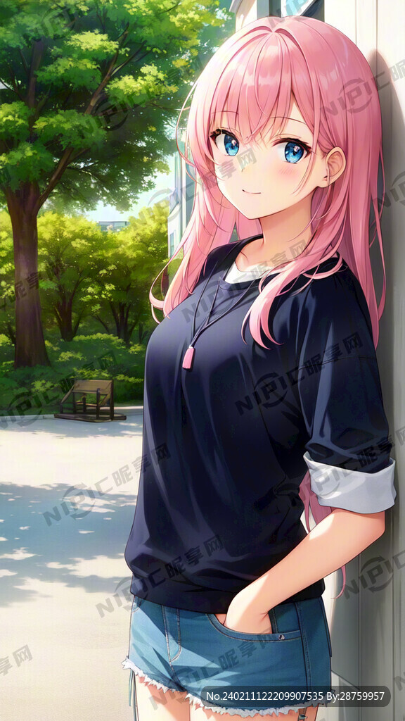 甜妹 粉色头发 歌姬