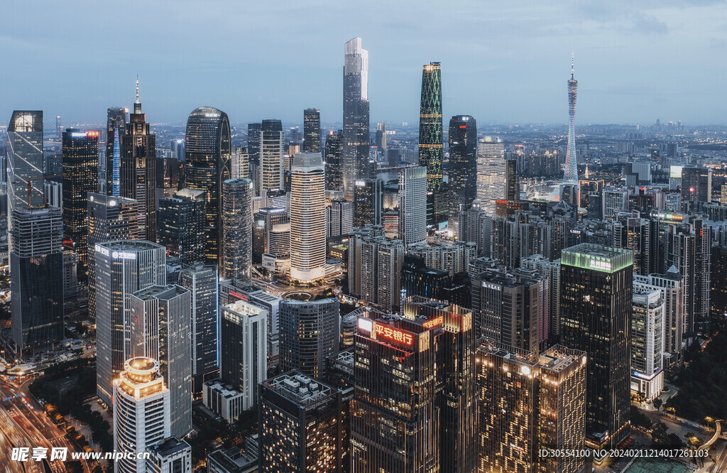 广州建筑夜景图片