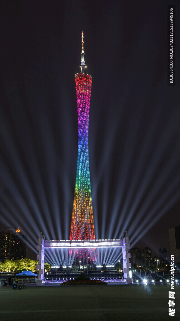 广州建筑夜景图片