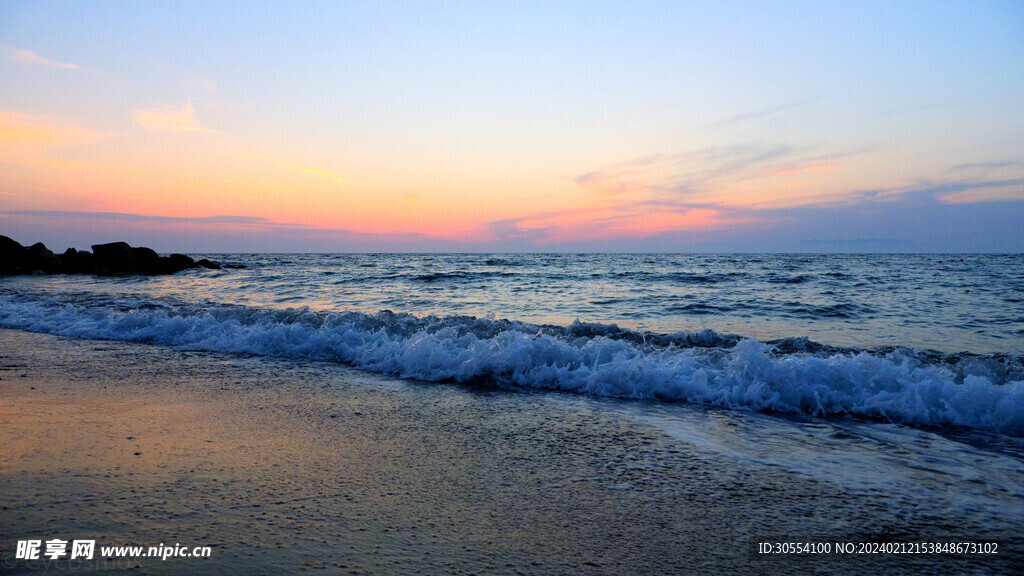 沙滩 海湾 风景图片