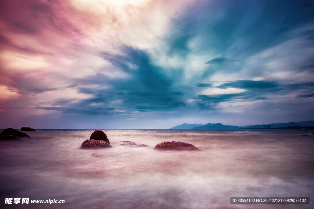 沙滩 海湾 风景图片