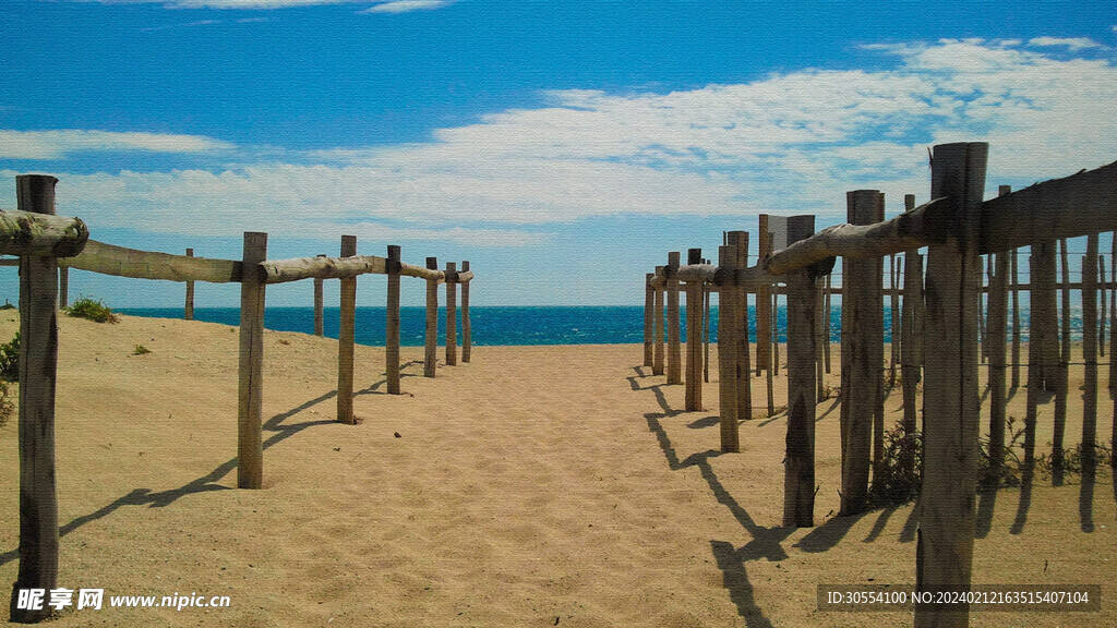 沙滩 海湾 风景图片