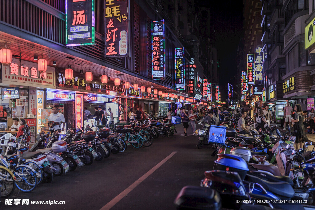城市建筑夜景图片