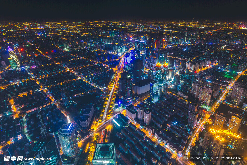 城市建筑夜景图片