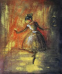舞蹈美女油画装饰画 
