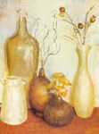 油画花瓶水彩挂画装饰画
