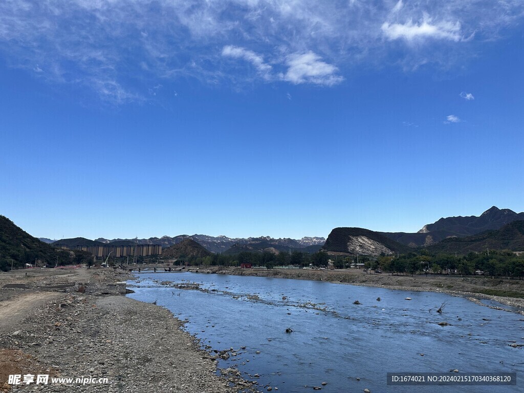 大石河上天空