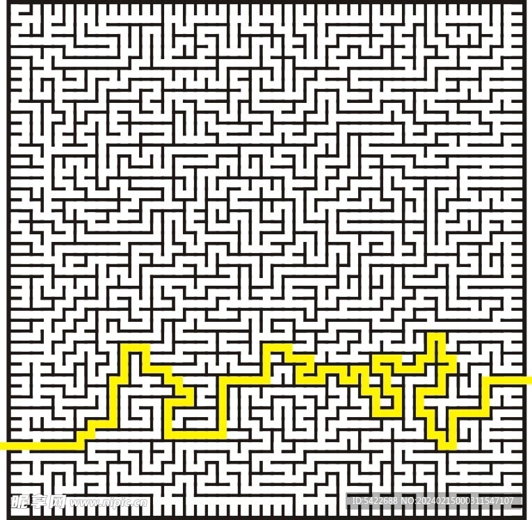 迷宫-带正确路线