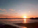 奥克兰海边夕阳风光