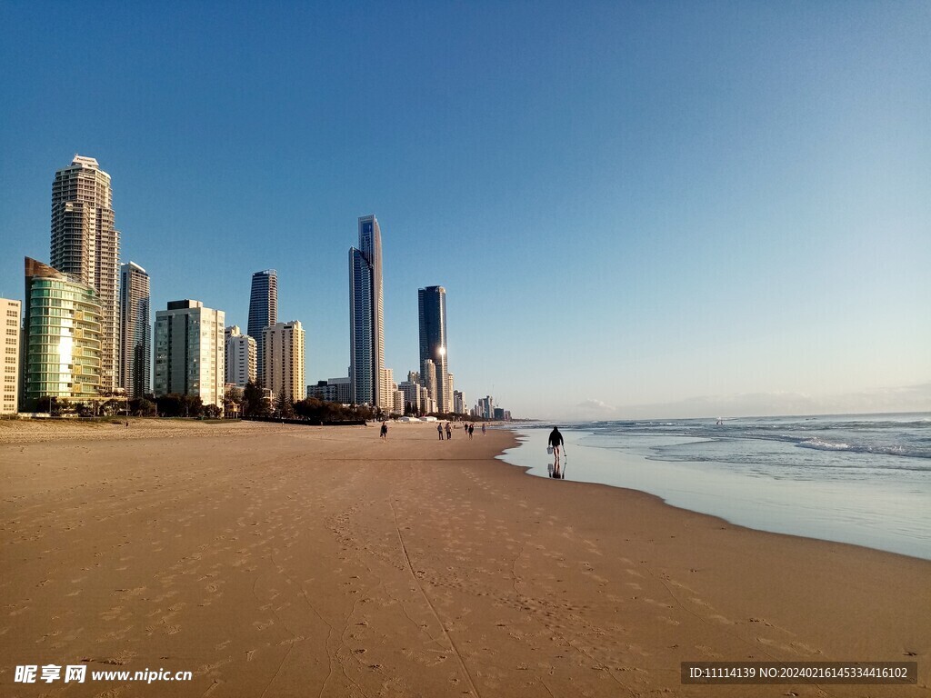 澳大利亚黄金海岸海滩风景