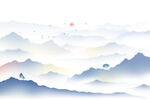 水墨山水画