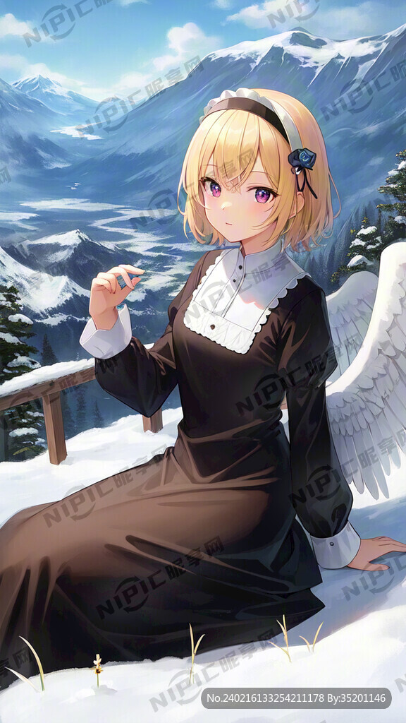 黄色短头发 美少女 红蓝异瞳