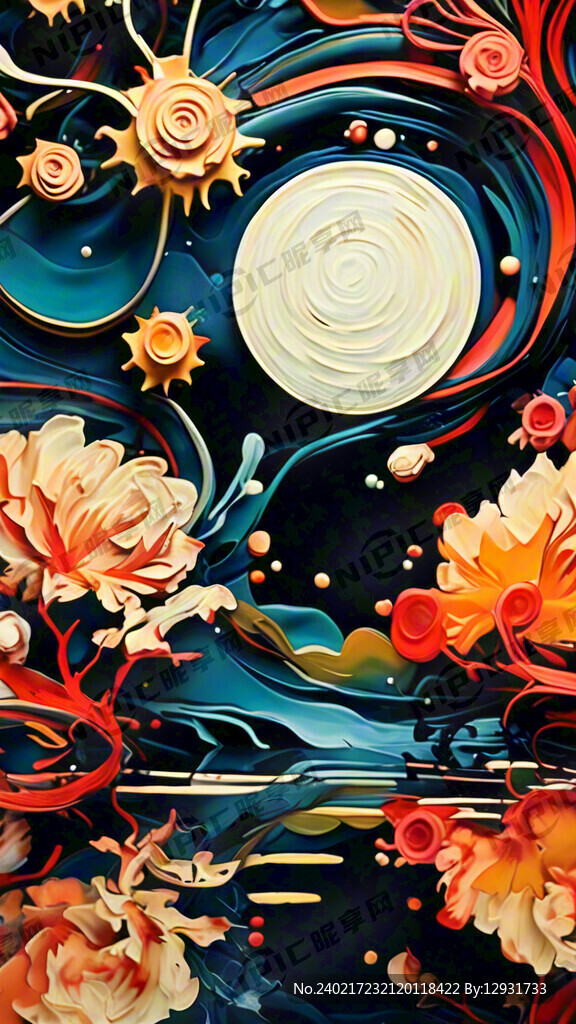 抽象的背景图片 要色彩丰富饱满
