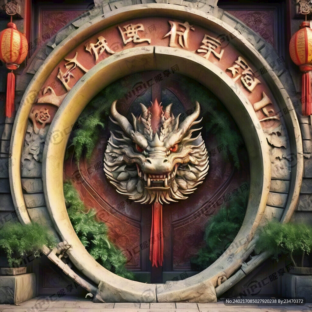 龙年开学拱门