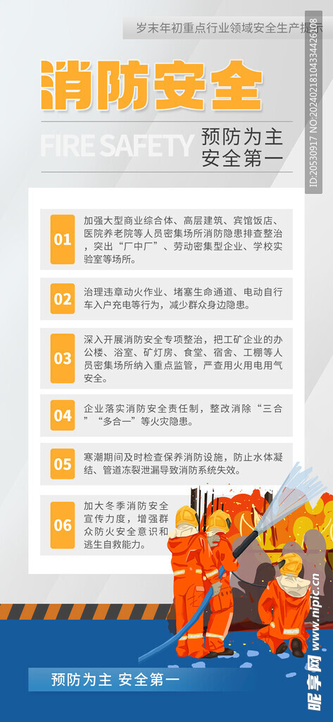 行业安全提示海报