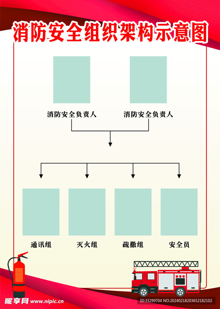 消防安全组织架构示意图