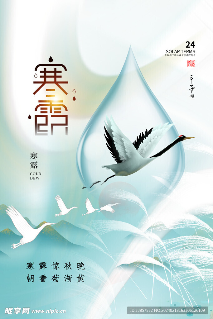 寒露海报           