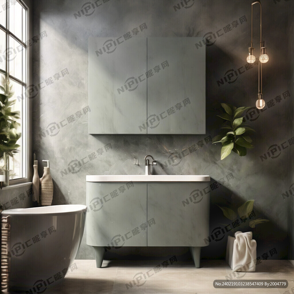 正面浴室柜场景