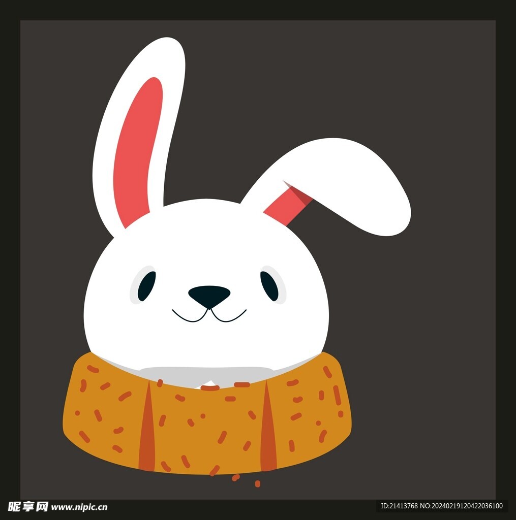 手绘卡通小兔