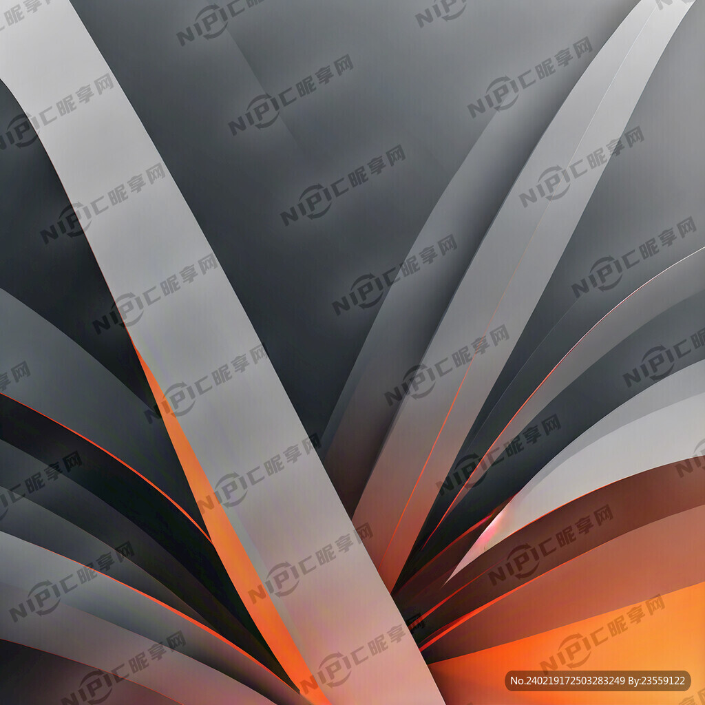 灰色渐变背景 橙色  发散