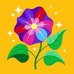 简洁的彩色节日素材牵牛花