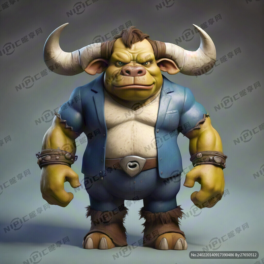 牛头人偶 卡通形象