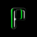 P绿色光滑字体样式