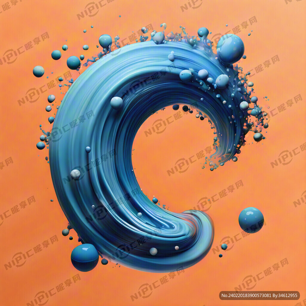 主体蓝色 多种蓝色渐变 橙色