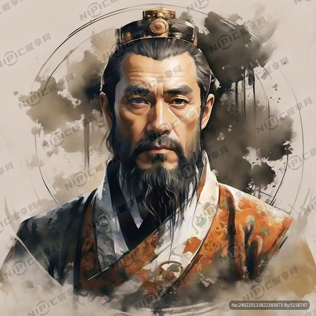 中国古代君王 服装整体为土元素