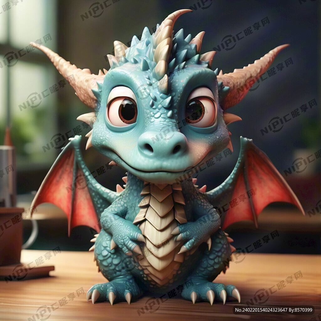 卡通可爱职场龙