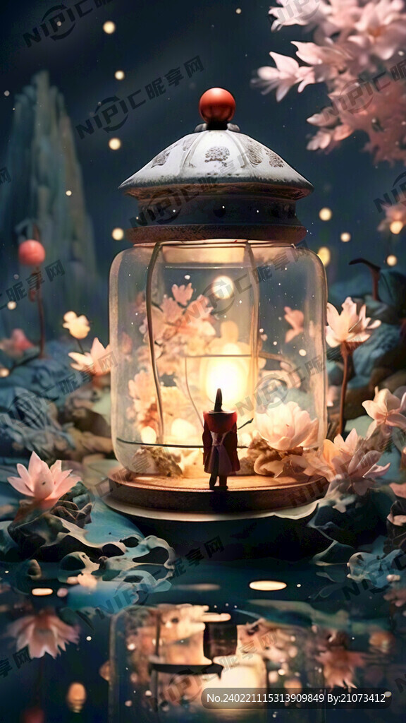 元宵灯笼 意境山水