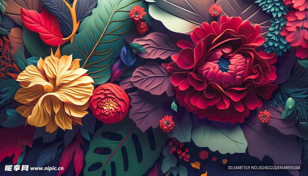 鲜花背景CG鲜花BANNER