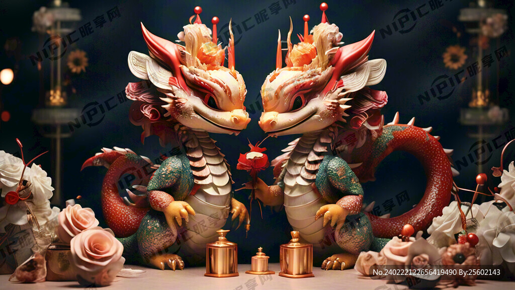 婚庆 龙凤新禧 结婚 喜庆。