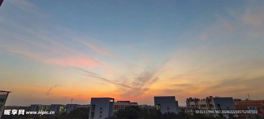 夕阳晚霞图片