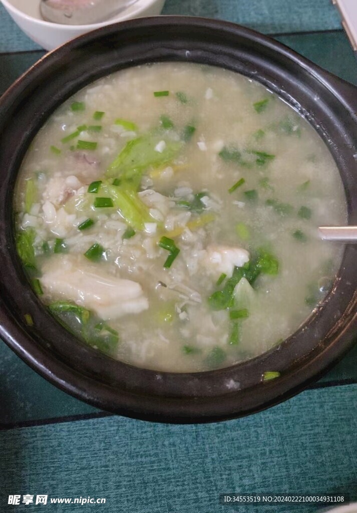 鱼片生菜粥