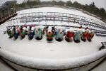 雪后公园一角