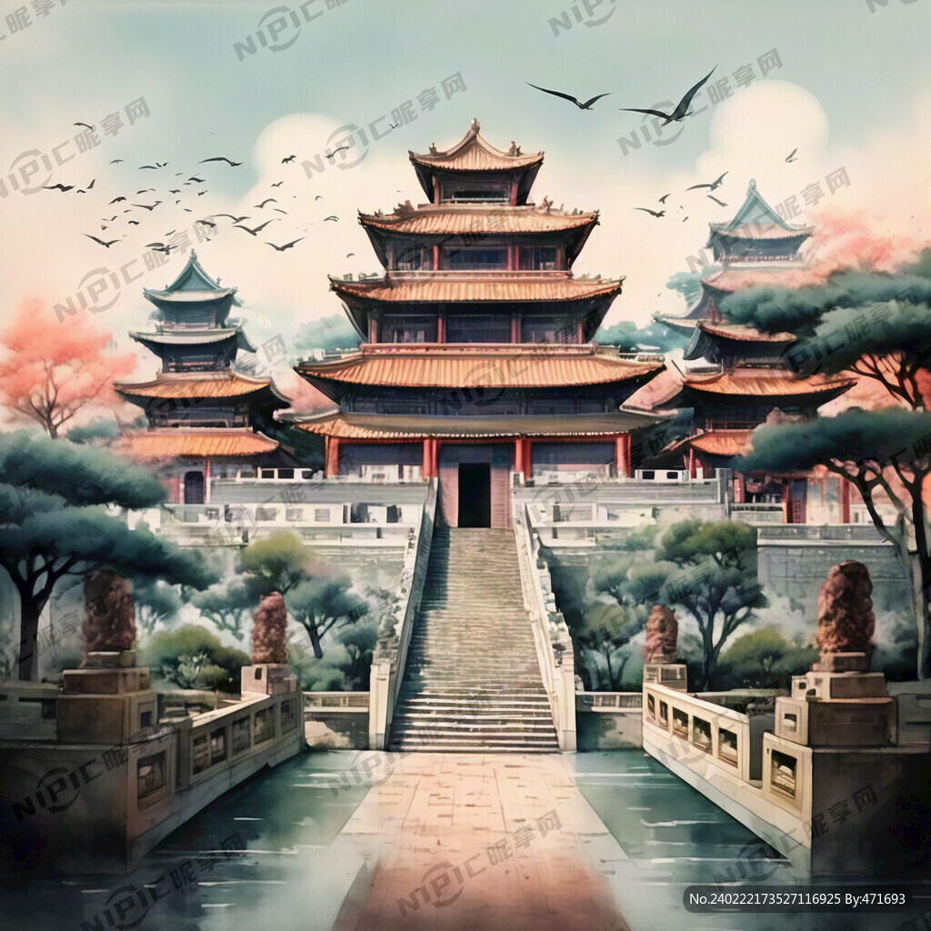 中国汉朝宫殿建筑群