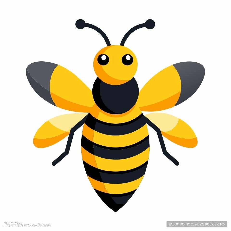 矢量蜜蜂插图