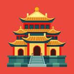 中国风古建筑插图