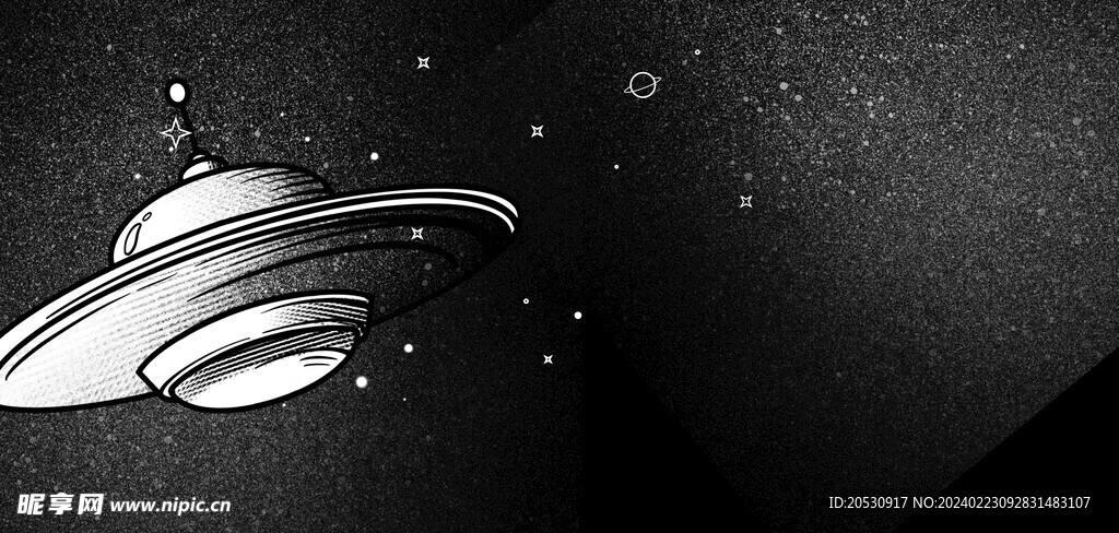 星空星空飞船背景