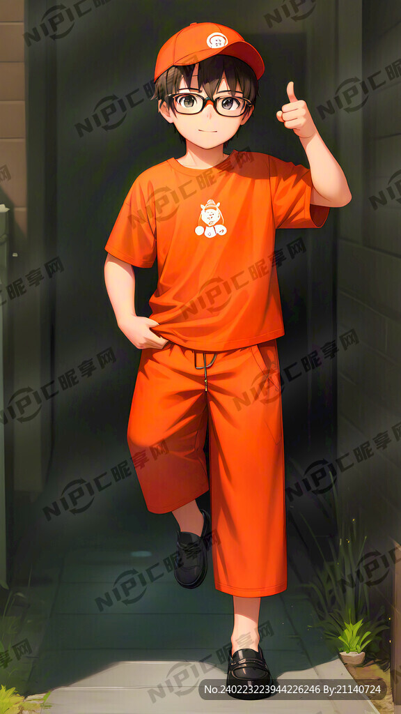 动物 二次元 竖大拇指 小男孩