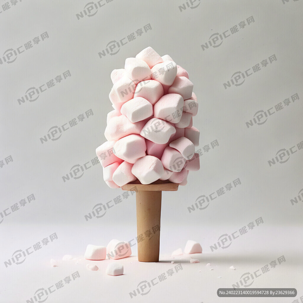 棉花糖 白色背景 圆柱状 块状