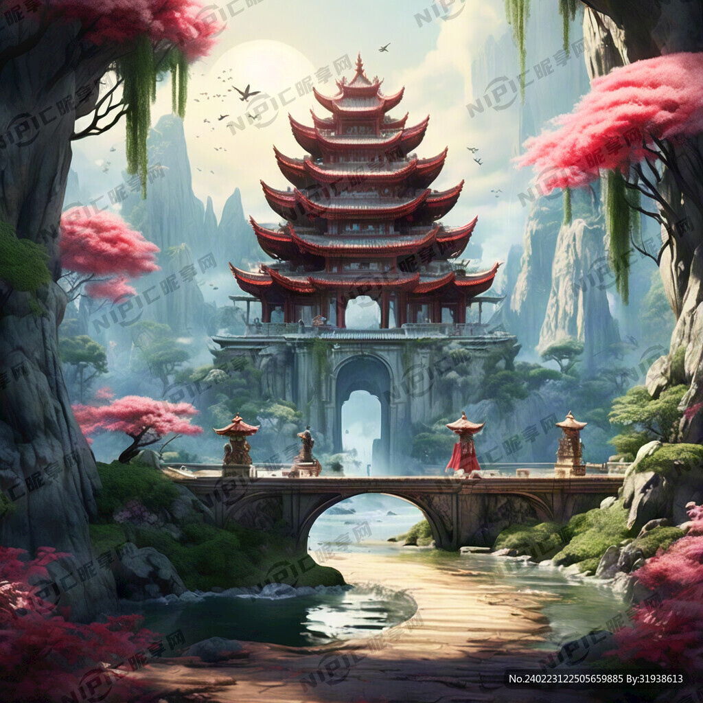游戏梦幻唯美新中式风景 超高清