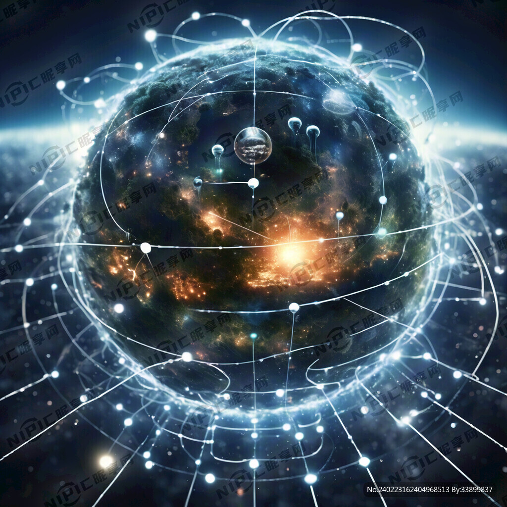 万物互联 科技感 蓝色星球