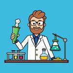 卡通风格科学家