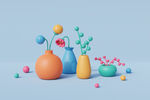鲜花背景CG鲜花BANNER图