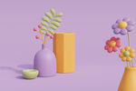 鲜花背景CG鲜花BANNER图
