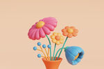 鲜花背景CG鲜花BANNER图